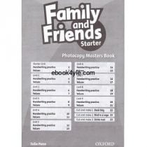 Family and Friends Starter Photocopy Masters Book Family and Friends Starter Photocopy Masters Book