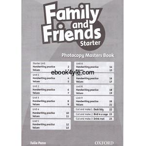 Family and Friends Starter Photocopy Masters Book