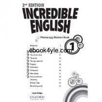 Incredible English 1 Photocopy Masters Book 2nd Edition Incredible English 1 Photocopy Masters Book 2nd Edition