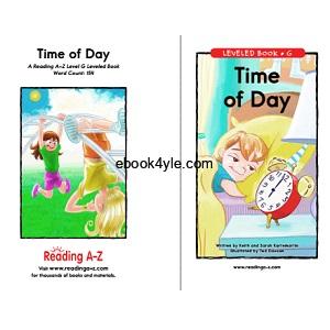 Reading A-Z Level G- Time of Day Reading A-Z Level G- Time of Day