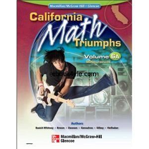 California Math Triumphs Measurement Volume 6A California Math Triumphs 6A Measurement