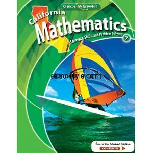 California Mathematics Concepts Skills and Problem Solving Grade 7