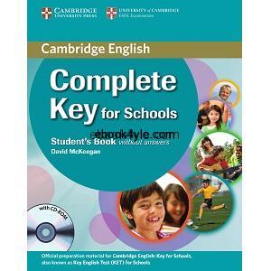 Cambridge English Complete Key for Schools Student Book without Key