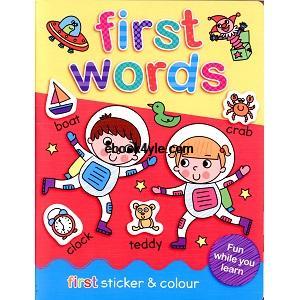 First Sticker and Colour Words