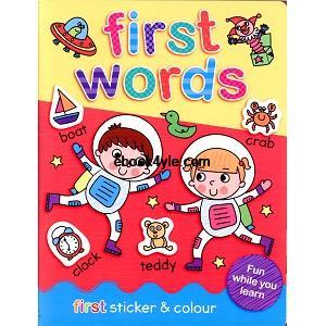 First Sticker and Colour Words First Sticker and Colour Words