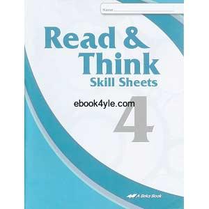 Read & Think Skill Sheets Abeka Grade 4