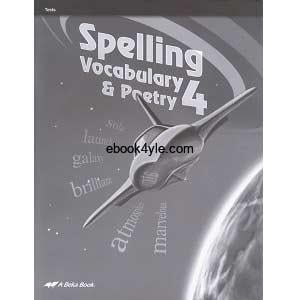 Spelling Vocabulary and Poetry 4 Tests - Abeka Grade 4 Fifth Edition Language Series